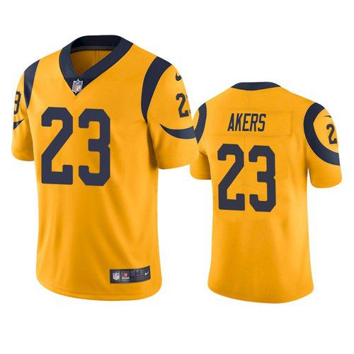 Men Los Angeles Rams #23 Cam Akers Nike Gold Rush Limited NFL Jersey